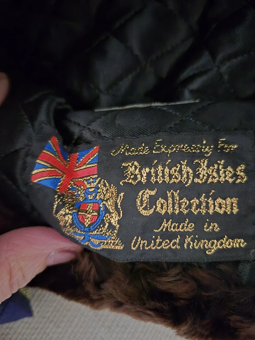Vtg Nurseys of Bungay Sheepskin Fur Pillbox Hat Made in UK